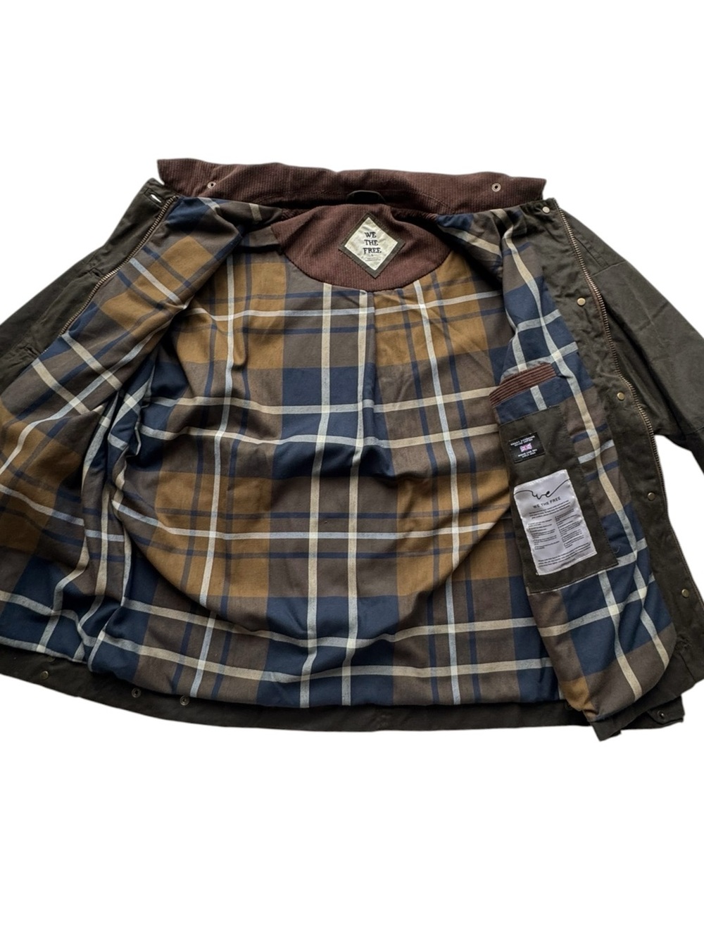 Free People We The Free Cori Waxed Barn Chore Jacket in Olive | NWT - Picture 9 of 15